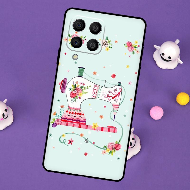 Sewing Machine Cover For Samsung Galaxy M32 M52 M12 M13 M33 M23 M53 M15 M55 M31 M51 M14 M34 M54 M20 Case