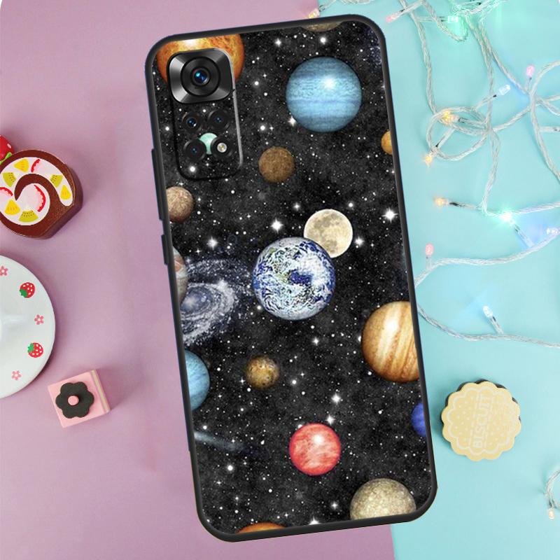 Magic Space Moon Planet Case For Xiaomi Redmi Note 9 10 11 12 13 14 Pro 9S 10S 11S 12S Redmi 14C 10C 12C 13C Cover