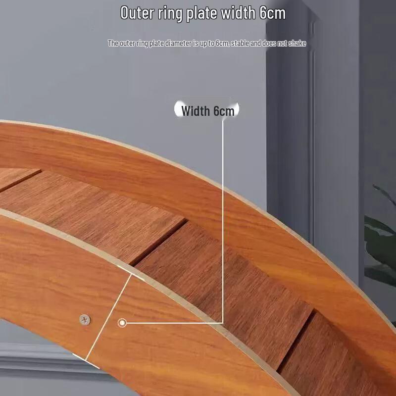 Esteira e Estrutura de Escalada Silenciosa de Madeira Maciça para Gatos Geshenlang