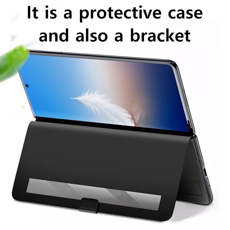 LANGSIDI Flip Phone Case for Honor Magic V2 VS2 V3 VS3 VS with fundas Wriststrap bracket Stand Leather Cover