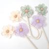 2Pcs Handmade Flower Curtain Tieback Elegant Decorative Clip Window Drapery Holdback Buckles Tie for Living Room Bedroom