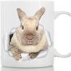 3D Easter Bunny Ceramic Coffee Mug Tea Mug Egg Hollow Mug