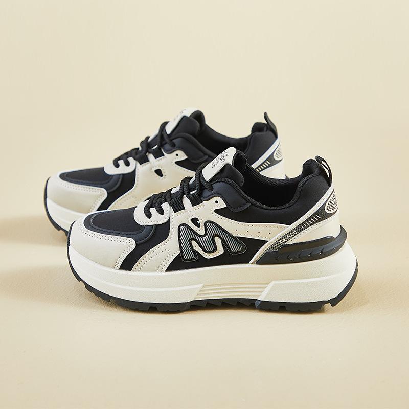 

Женские повседневные туфли Dad Shoes на толстой платформе, нескользящие, со шнуровкой, легкие, удобные, дышащие, для ходьбы на открытом воздухе, теннисные кроссовки 40