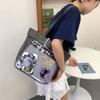 Original Design Girl Cool Ulzzang Ita Bag Large Capacity Transparent Tote Bag Y2K Vintage Shoulder Bag Anime Cartoon Handbag