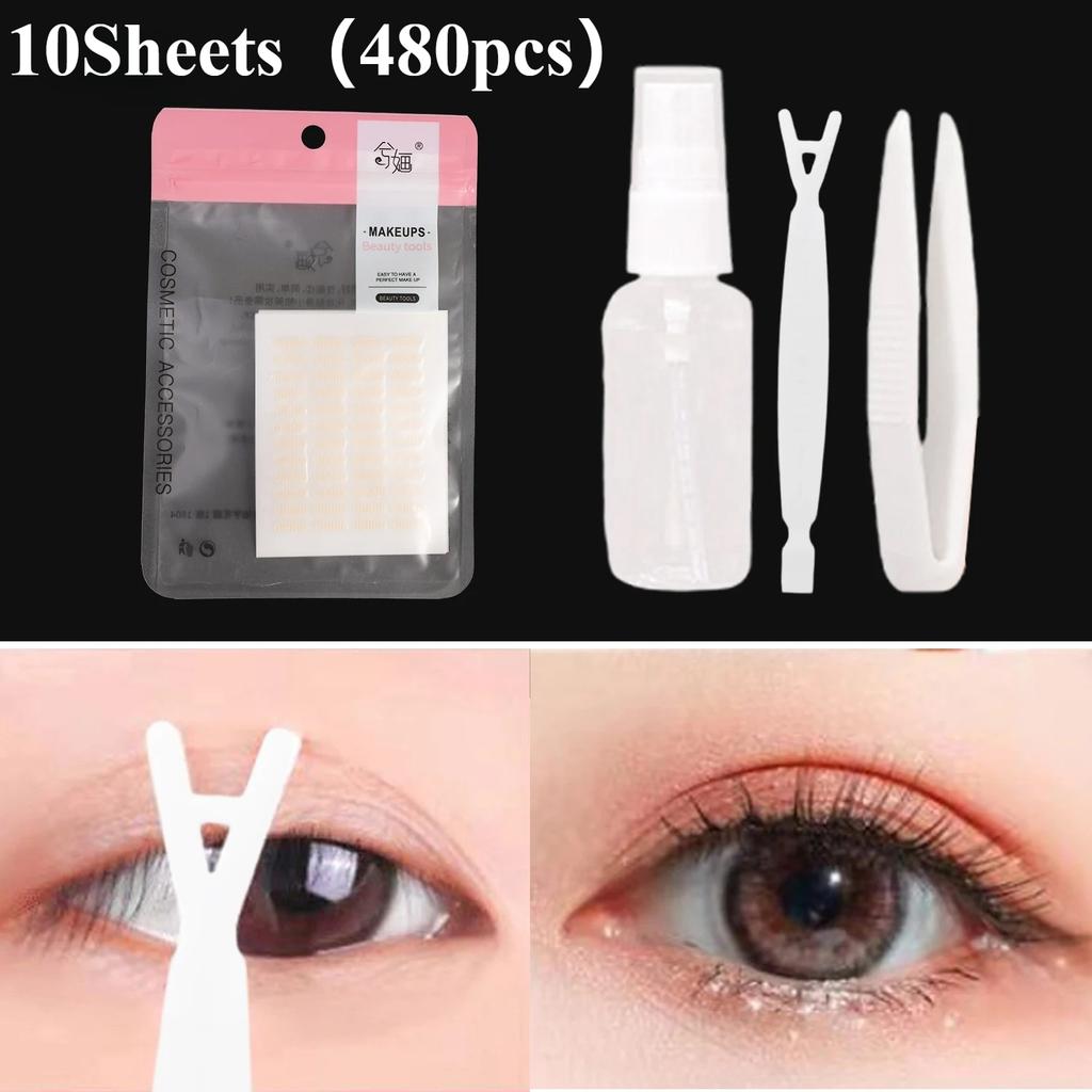 Mesh Lace Invisible Eyelid Tape Self Adhesive Breathable Waterproof Eye Lifting Stickers Natural Makeup Tool for Women Long Last