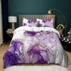 Colour Halo Dyeing Marble Duvet Cover Bedding Set Purple Blue Colourful Single Double Twin/Queen For Men Women Kids Gift