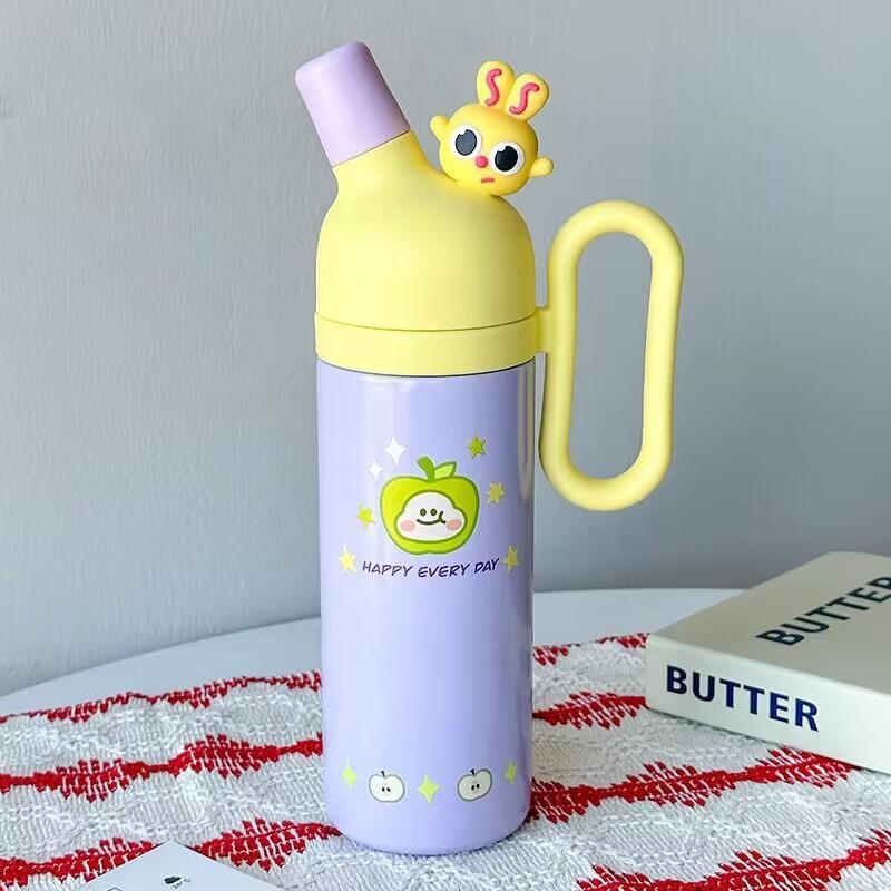 Süße Cartoon Thermosflasche Edelstahl Auslaufsicherer Deckel Für Kinder Schule Täglichen Gebrauch