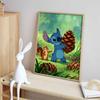 Disney Stitch and Chipmunk Diamond Art Painting Kit 5D Handmade DIY Diamond Painting, Home Wall Decoration