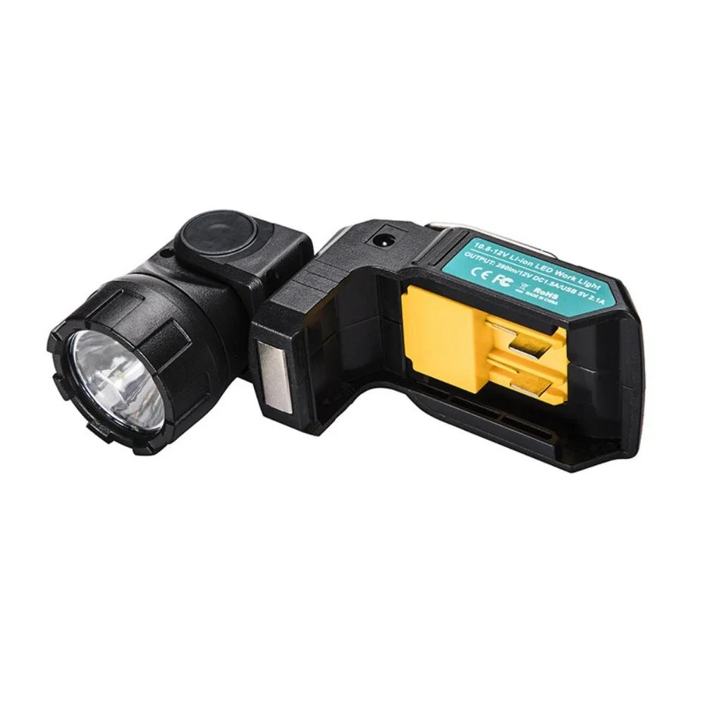 MT Universal Rotating Light for Makita 10.8-12V Flush Mount Li-Ion Batteries DCL510 Flashlight Work Light for Emergency Lighting