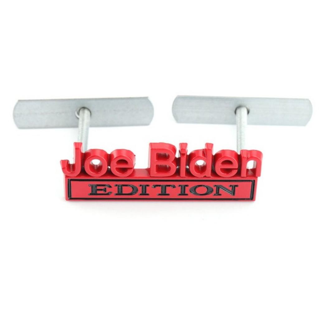 1Pc 3D Metal Joe Biden Edition Logo Car Front Grille Badge Side Fender Rear Trunk Emblem Sticker Decal