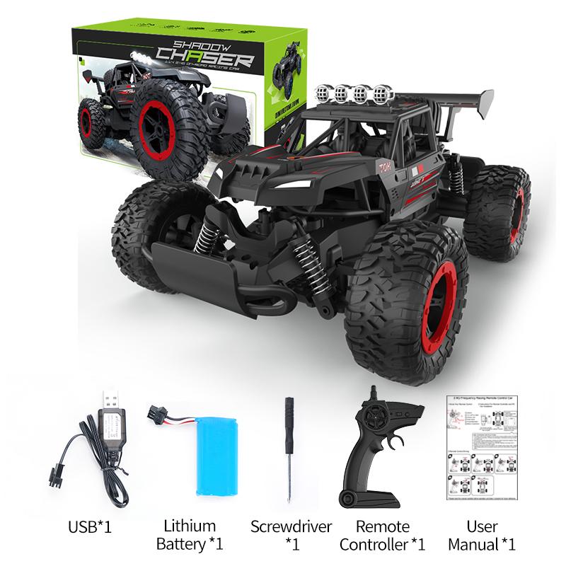 Children'S Remote-Controlled Car Drifting, High-Speed Off-Road Climbing, Big Foot Car, Alloy Racing Toy Gift