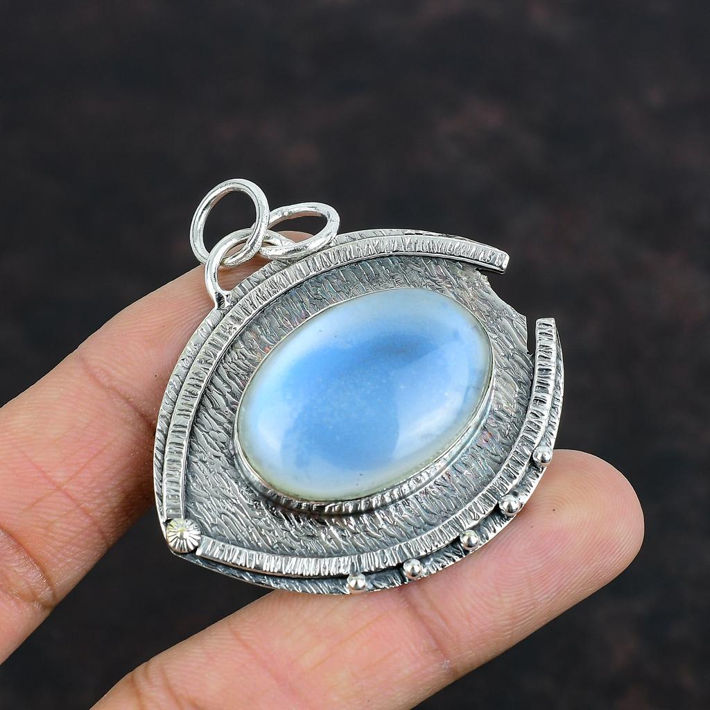 Ciondolo Pietra di Luna Arcobaleno Ciondolo Pietra Preziosa Fatto a Mano Ciondolo Argento Sterling 925 Gioielli Bellissimi con Pietra di Luna Ciondolo Delicato Regali Per la Madre