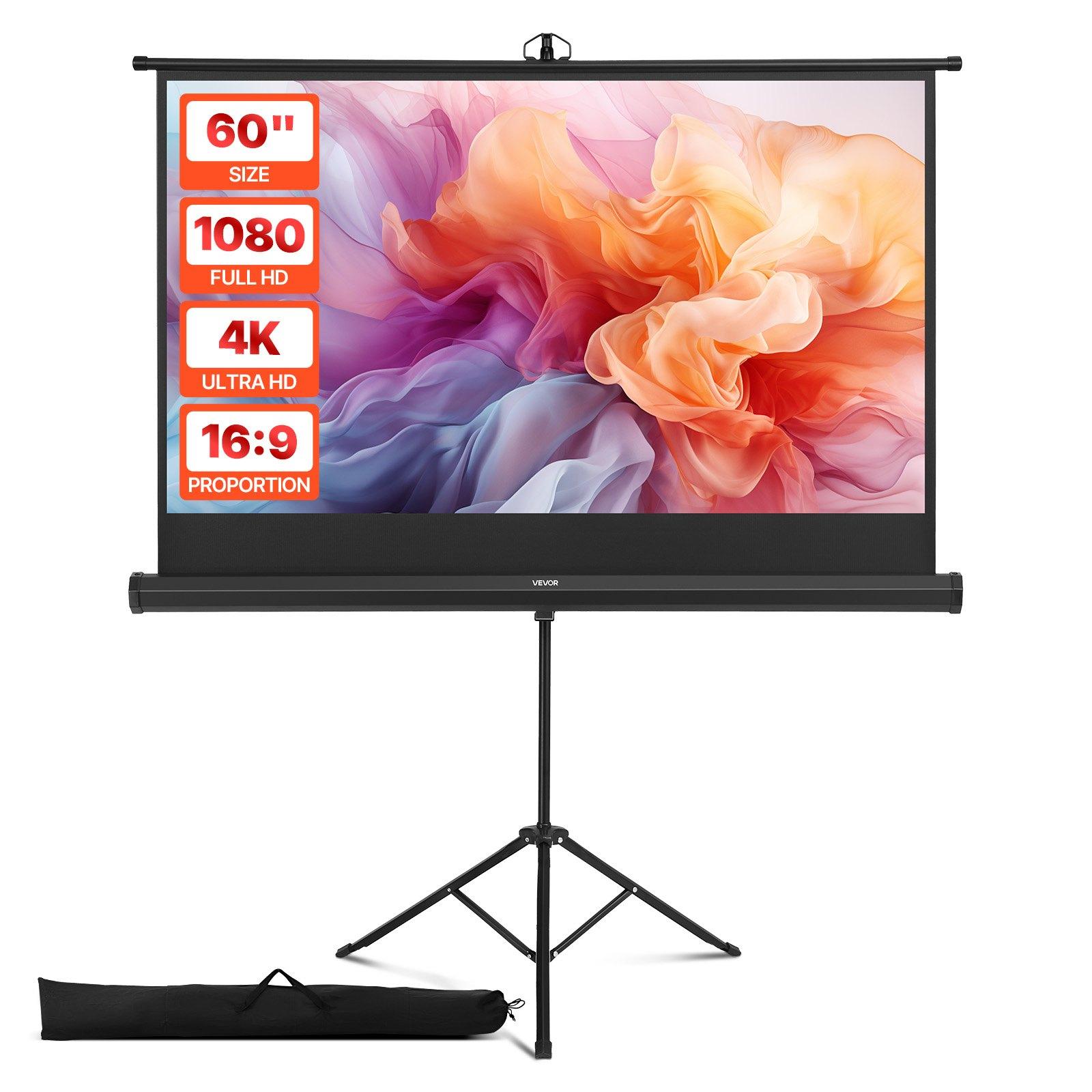 VEVOR Projector Screen with Stand, 60