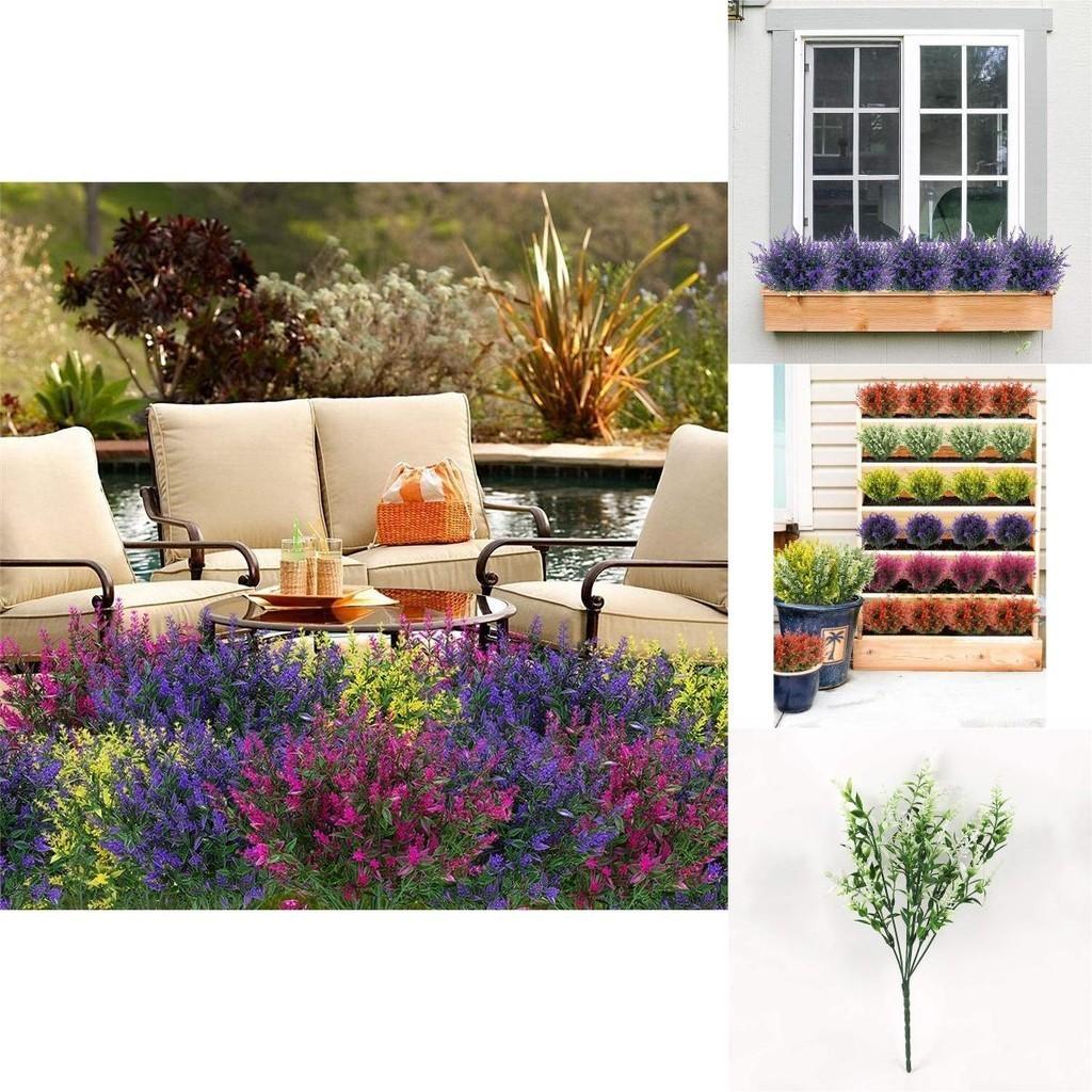 Beautiful Artificial Flowers Plastic Fake Outdoor Garden Plant Uv Resistant Home Decor For Elegant Ambiance