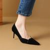 Fashion Sheep Suede Pointed Toe Stiletto Women Pumps Spring Summer Woman Shoes Fashion Loafers Shoes for Women Zapatos Mujer High Heels