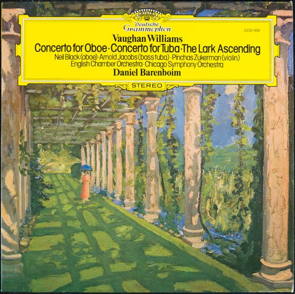 

LP Record RALPH VAUGHAN WILLIAMS / NEIL BLACK - Concerto For Oboe • Concerto For Tu 2530906 Deutsche Grammo 1977 Germany Classical Used