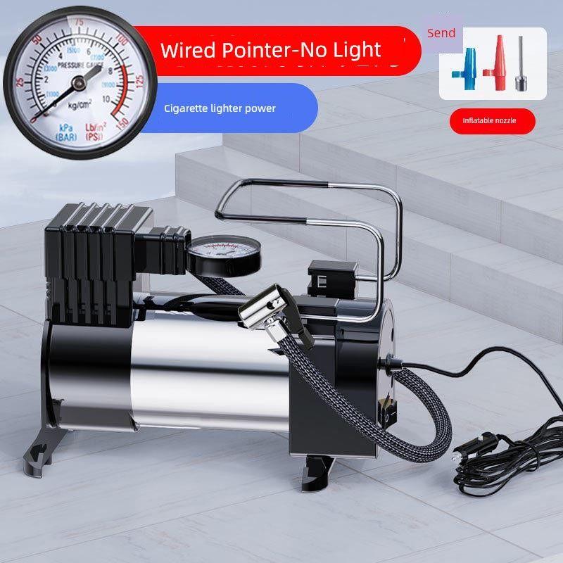 

Fashion German Import Technology Portable Vehicle Air Pump High Power Electric Car 12V Inflation of Tire Metal Single Cylinder Air Pump
