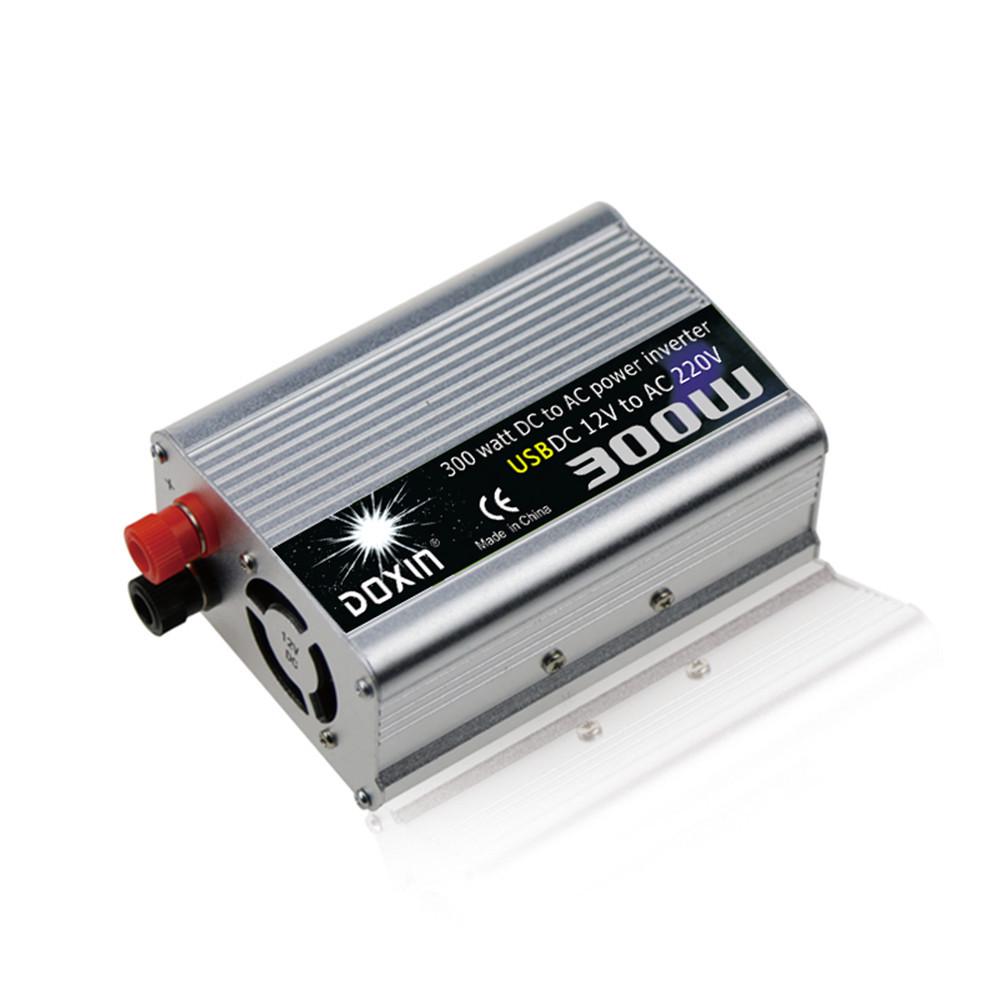 DOXIN 300W Car Power Inverter with USB & Cigarette Lighter Port, Modified Sine Wave 12V to 220V