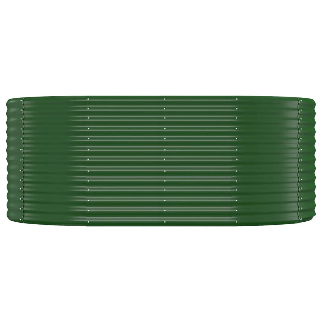 Raised Garden Bed Galvanized Steel 175 X 100 X 68 Cm Green
