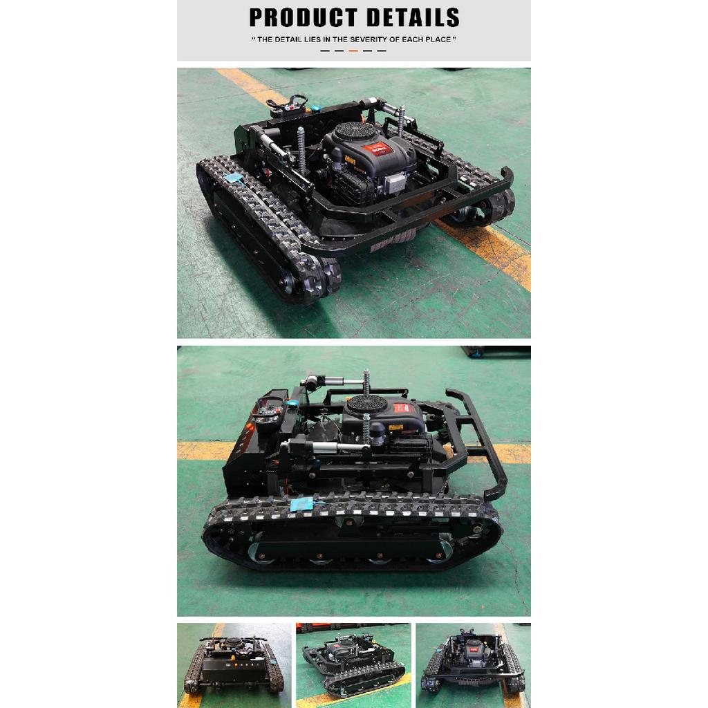 Diesel Remote Control Crawler Reel Lawn Mower - Efficient Garden Landscaping Tool
