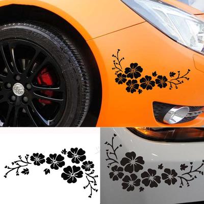 Flower Vinyl Remove Car Decor Black Car Sticker Decal Window Graphics Car Decal