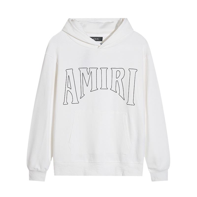 AMIRI Unisex High-Definition Print Casual Hoodie - 2024 Autumn/Winter American Trendy Collection