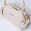 Jill Stuart Pecot Shoulder Bag with Ribbon Feminine and Vintage Design, Feel, JSLH5ES1, Ivory, Women's