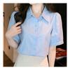 Navava Romantic Flower Embroidery Half Sleeve Shirt Nb2098