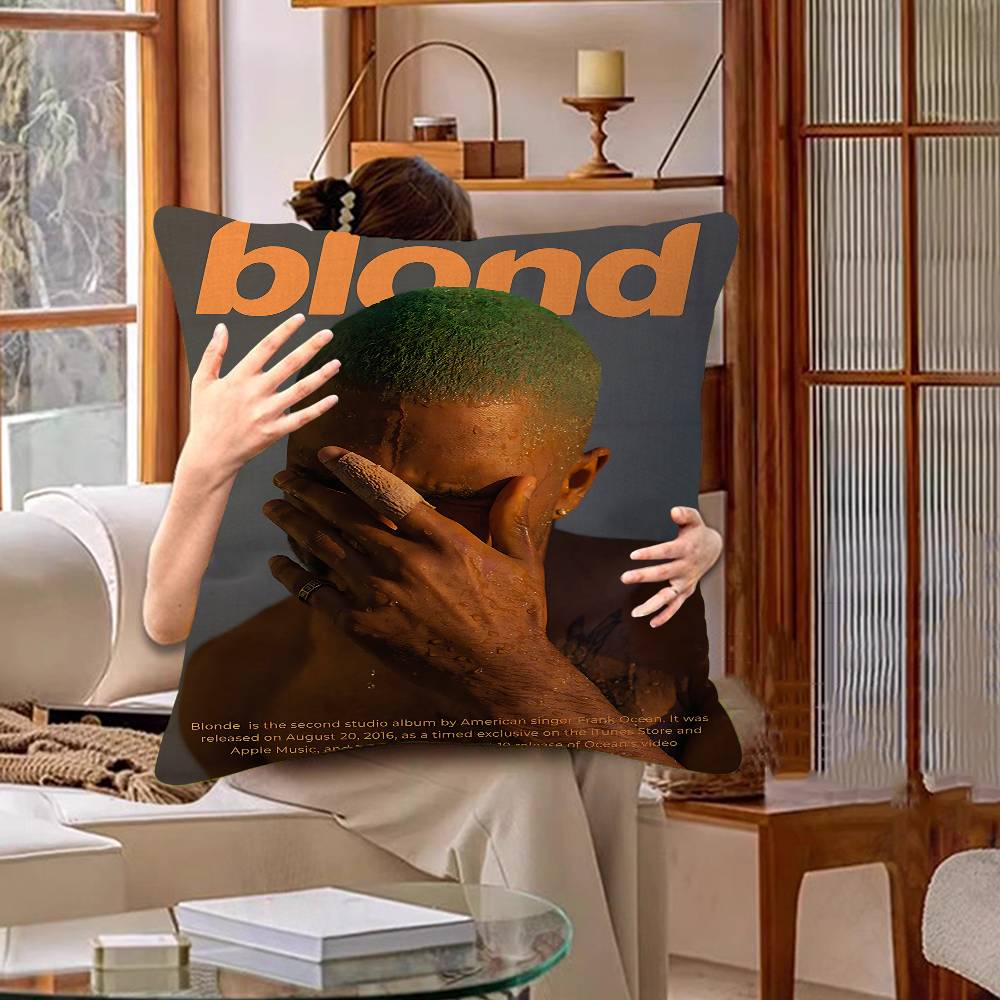 Frank Ocean Blond Album Pillow Cover For Bedroom Room And Living Room Sofa Decorative Cushion Cover