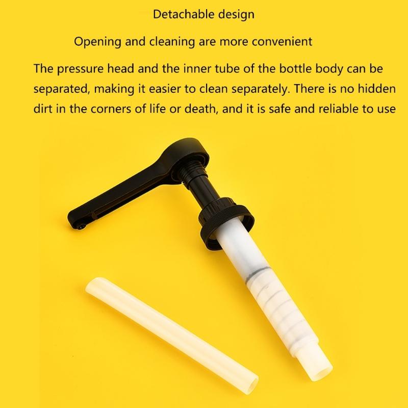 Set of 3/2 Hand Press Quantitative Pump Convenient Sauces Dispensers Practical Syrups Pump Liquid Dispensers Pump