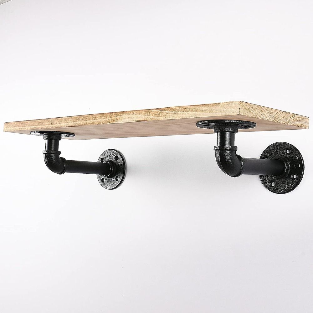 Black Coated Cast Iron Shelves Brackets Metal Wall Shelf Support Floating Shelf Brackets