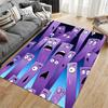 "Purple Cartoon Faces Carpet" suitable as a non-slip mat for the living room or bedroom sofa