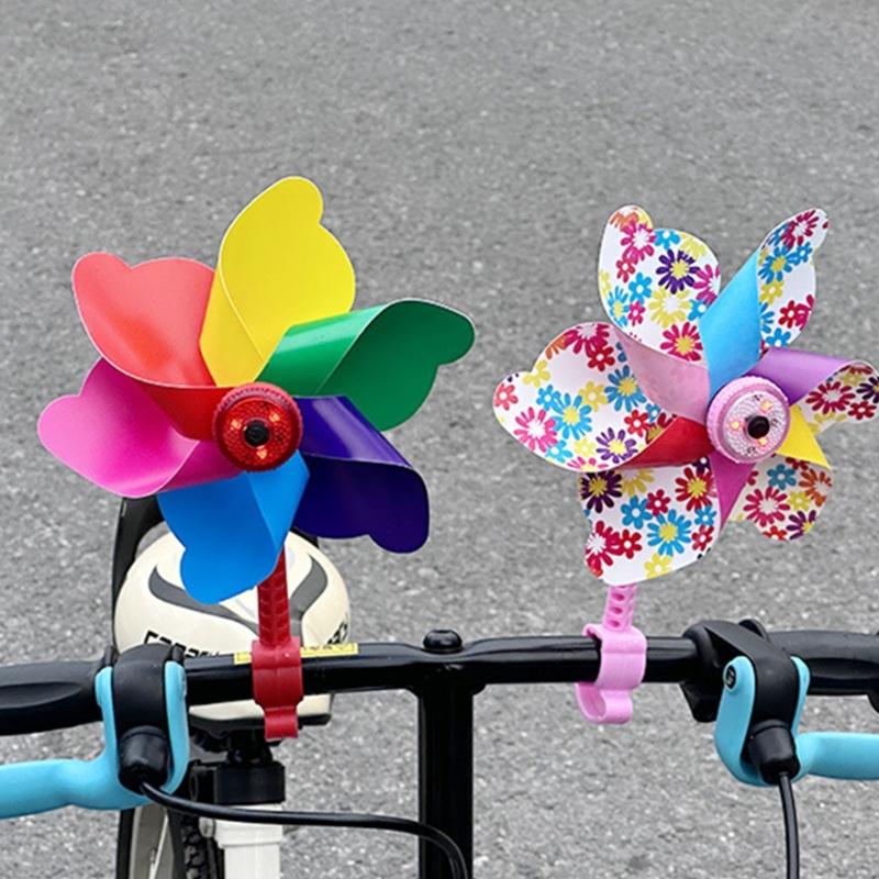 Varovné světlo na kolo Větrníkové varovné světlo na kolo Dekorace větrníku na řídítka Kola Zábavné cyklistické doplňky Odolné