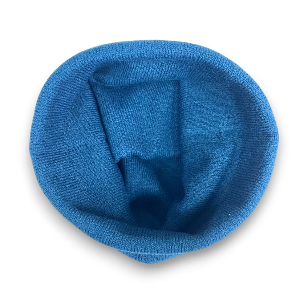Custom Beanie Blue Jacquard Snowflake Pattern Cuffed Acrylic Knit Soft Warm for Outdoor Ski Hiking Cold Daily Wear Winter Hats