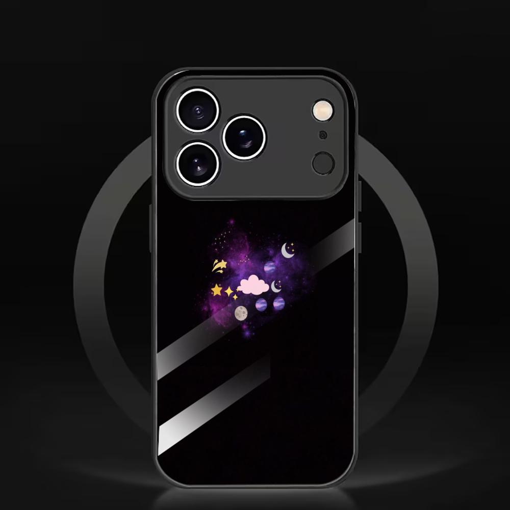 Auroral Nebula Pattern Phone Case for Glass for Iphone 17 Pro Max for iPhone 17 16 15 14 13 12pm Pro Plus