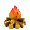 Battery-Powered Resin LED Night Light: Simulated Charcoal Flame Atmosphere Lamp - Ideal for Christmas Gifts & Scene Props
