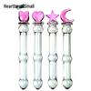 Heart Moon Glass Dildo Wand - Erotic Adult Fairy Masturbator
