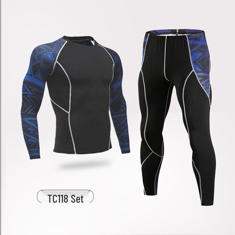 

Мужской трансграничный фитнес-костюм: Дышащий, быстросохнущий комплект спортивной одежды для баскетбола и бега XXL