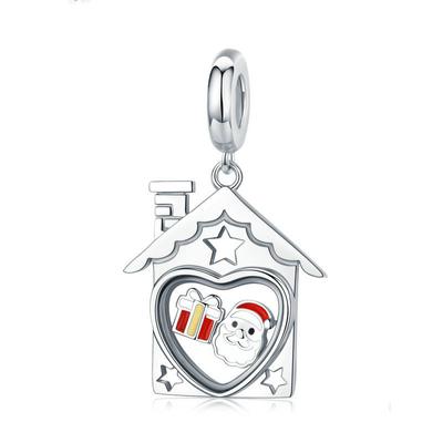 2022 neue 925 Sterling Silber Schneeflocke Weihnachten Baum Mädchen Junge Diy Perlen Fit Original Charms Armband Diy Frauen Schmuck