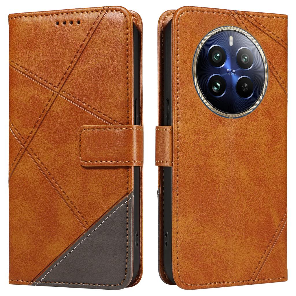 For Realme 13 Pro 5G (Global)/13 Pro+ 5G (Global)/P1 Pro 5G/12 Pro 5G/12 Pro+ 5G Case Leather Wallet Phone Cover with Strap