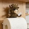 Funny Frog Toilet Paper Holder Wall Mounted Paper Roll Holder Novelty Resin Frog Towel Tissue Dispenser for Bathroom Decor