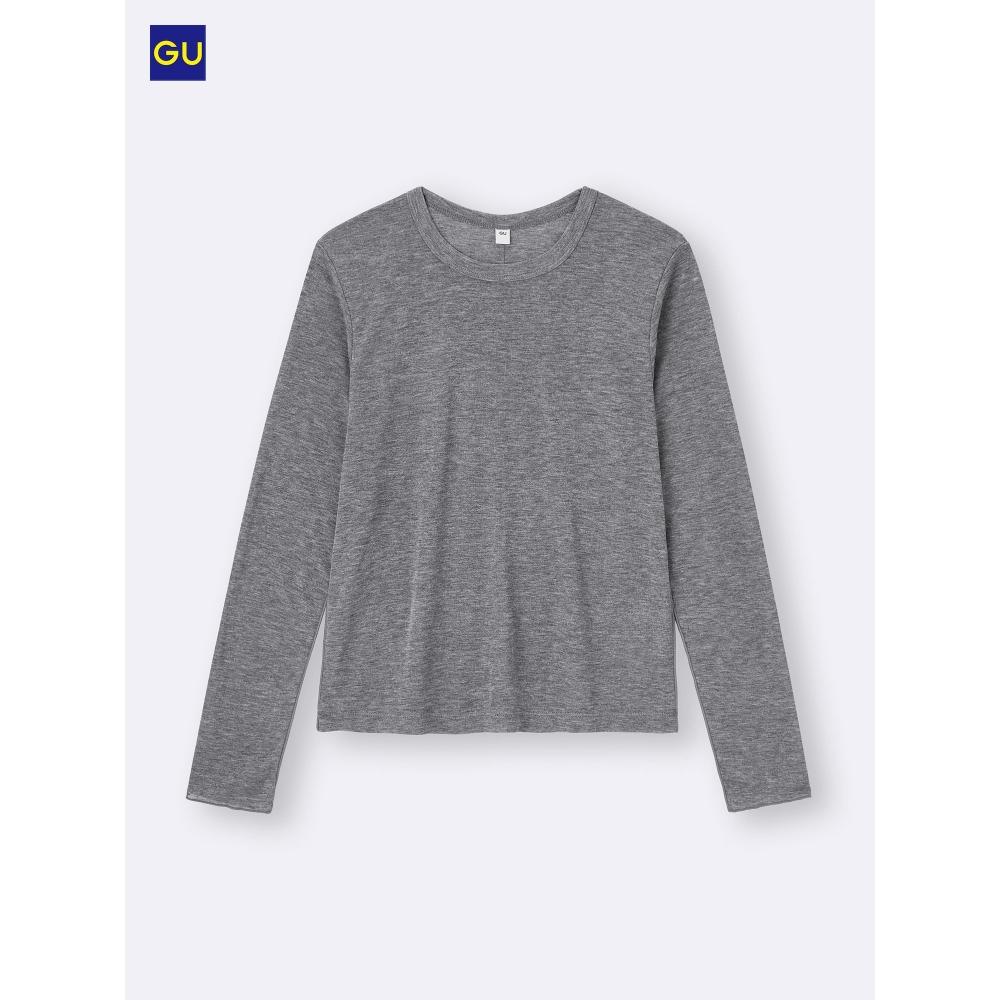 Uniqlo Gu SofT Sheer Crew Neck T shirT  Long Sleeve 
