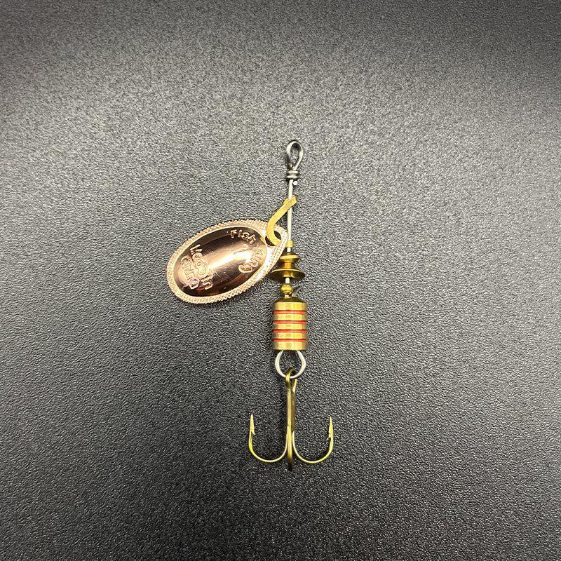 Shengshi Ji Bionic Rainbow Trout Spinner Lure with Rotating Treble Hook