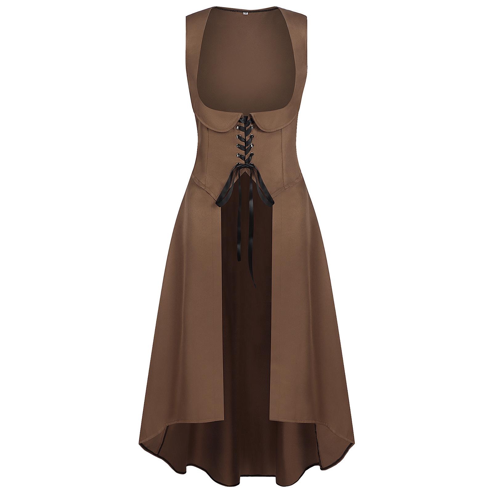 Medieval Renaissance Women s Long Dress Halloween Costume Extra Large