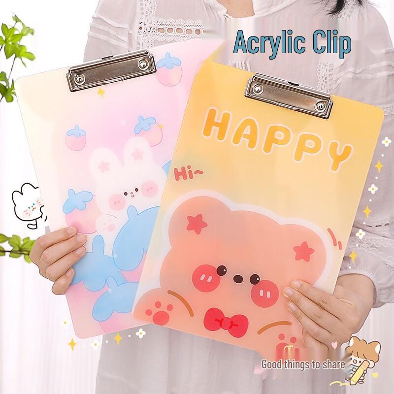 Fumed Acrylic Waterproof Clipboard 4-Pack