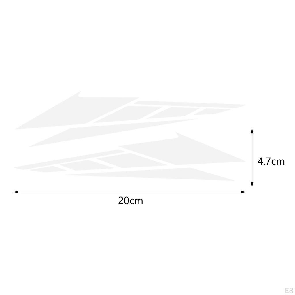 1 Pair Motorcycle Body Decoration Stickers Waterproof Multifunctional Car Accessories PVC Material