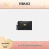 Men's Metal Logo Leather Pouch