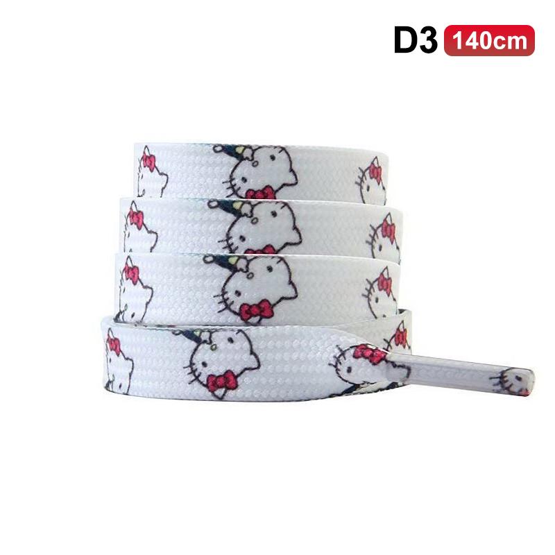 1Pair 80/100/140/160Cm Cute Cartoon Flat Shoelaces No Elasticity Sneakers Laces Casual Thicken Shoe Laces Shoes Accessories