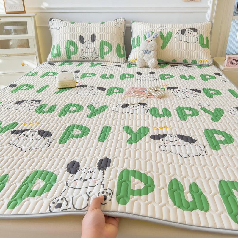 New Cartoon Comic Latex Summer Mat Washable Fresh Baby Ice Silk Summer Mat Child Air Conditioner Soft Seat