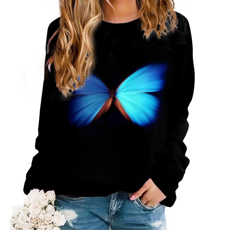 Long Sleeve Round Neck T Shirt Tops 